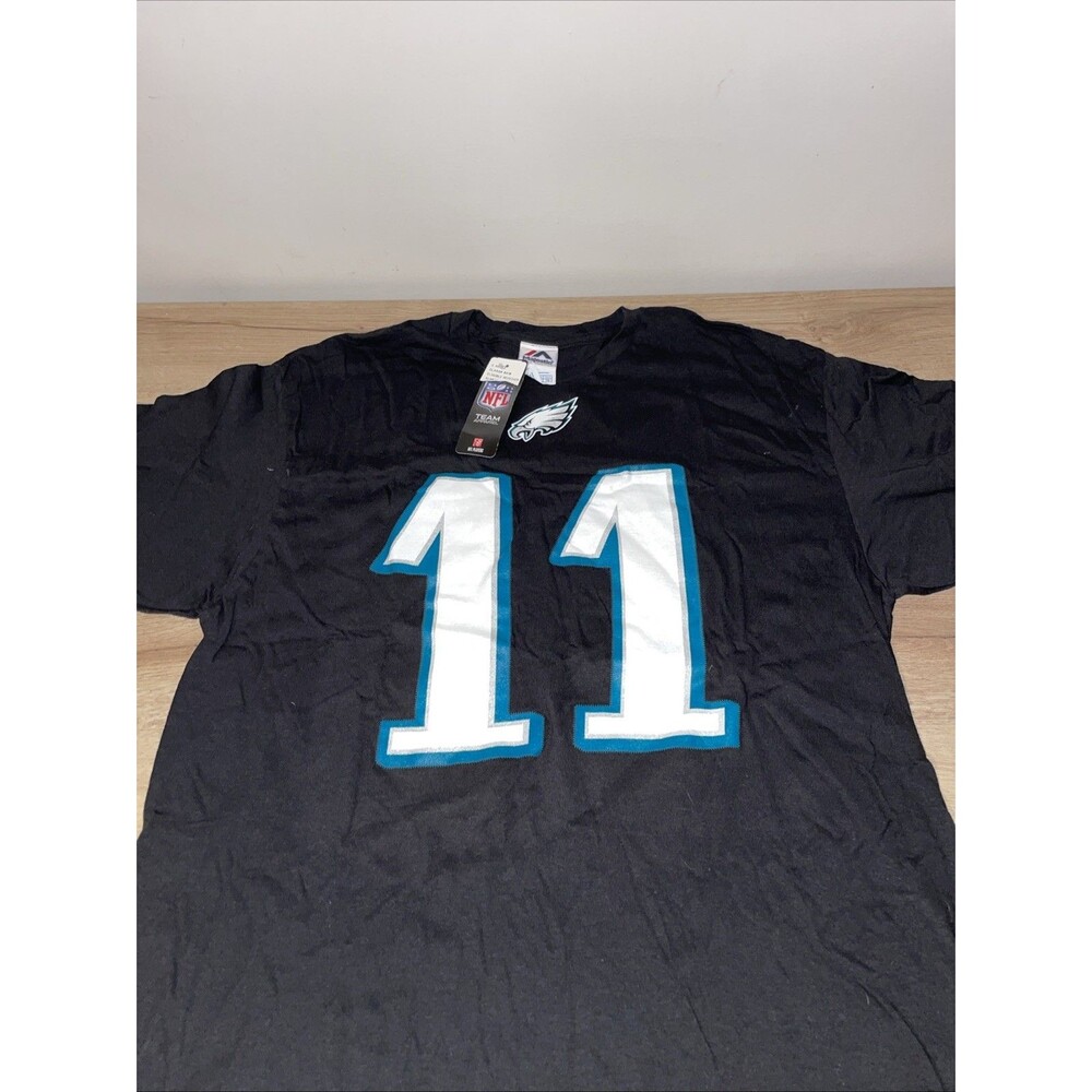 Philadelphia Eagles Wentz T-Shirt Jersey 11 Mens XL Black Majestic NFL NWT